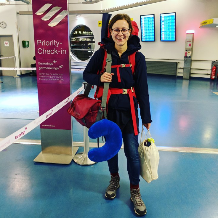 Mein Reisegepäck und ich.